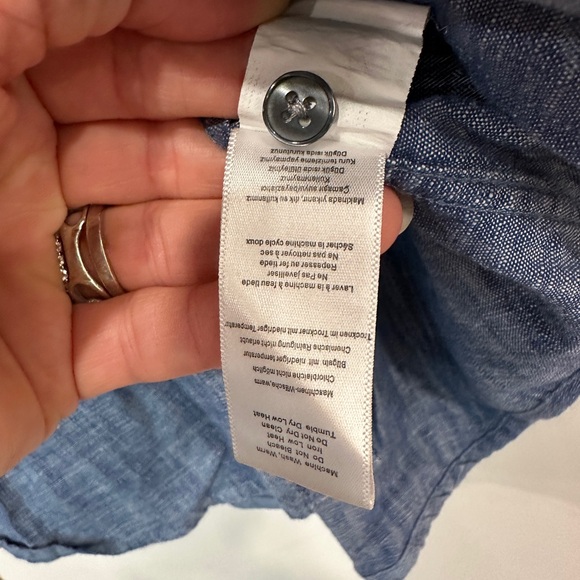 EUC Jachs New York Men's Blue Casual Button Down Shirt with tropical print - Picture 7 of 7